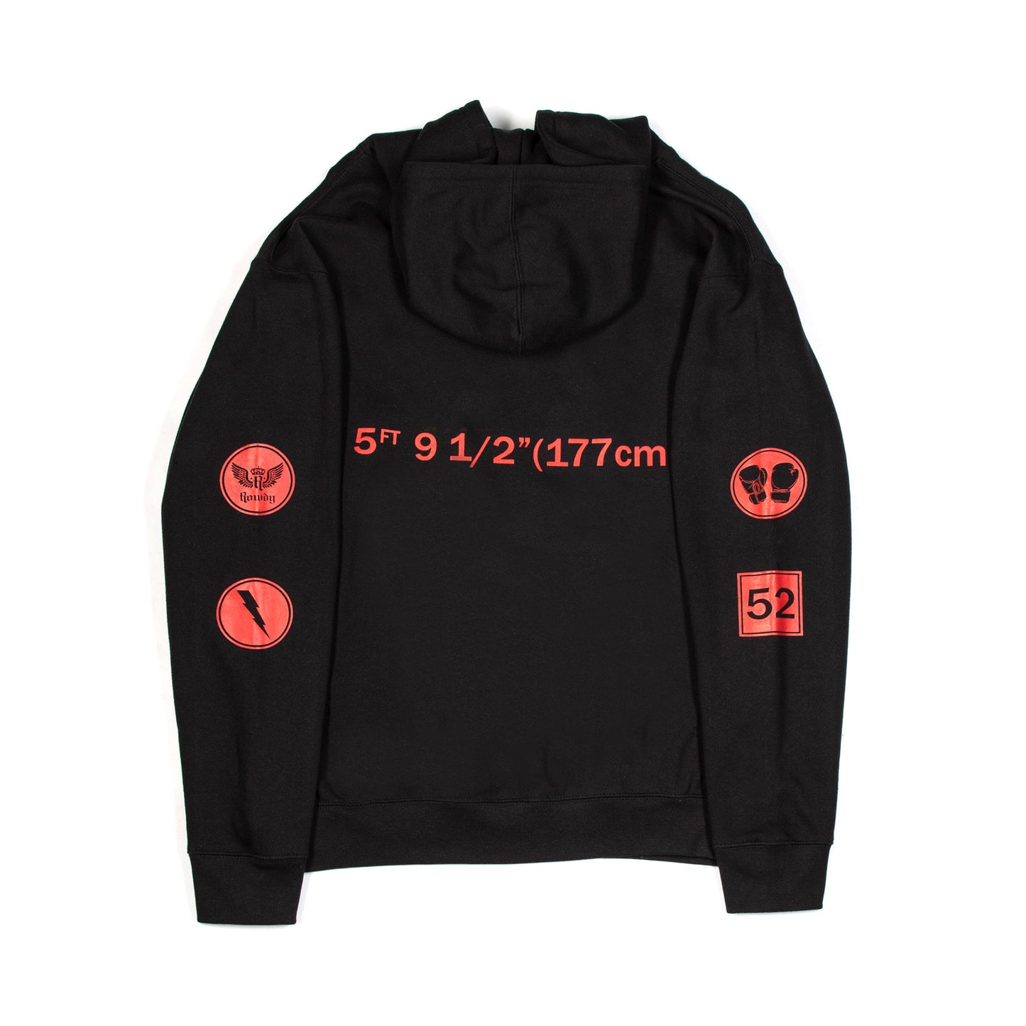 MEN’S “MARVELOUS” BLACK/RED GRAPHIC HOODIE