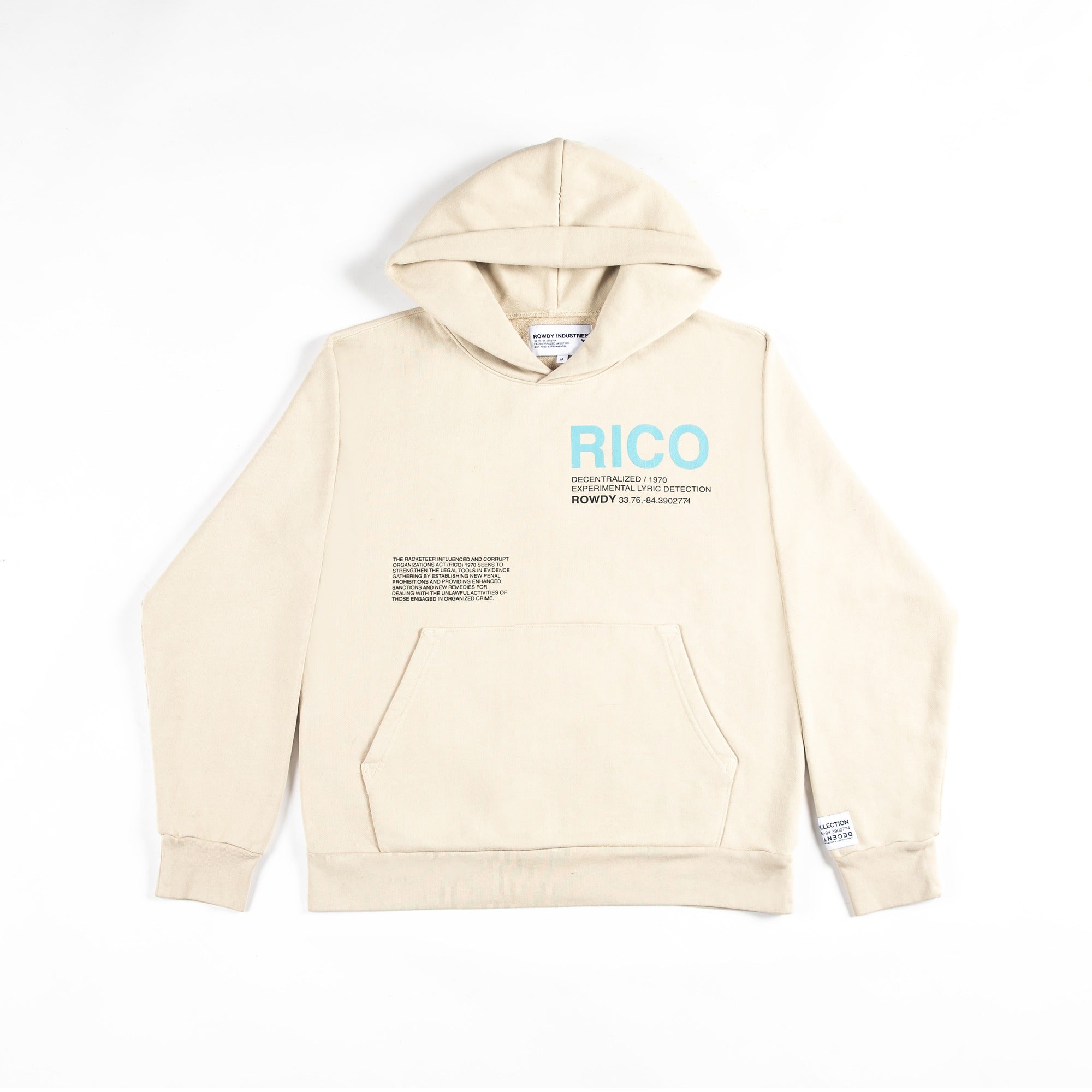 ROWDY RICO HOODIE BEIGE
