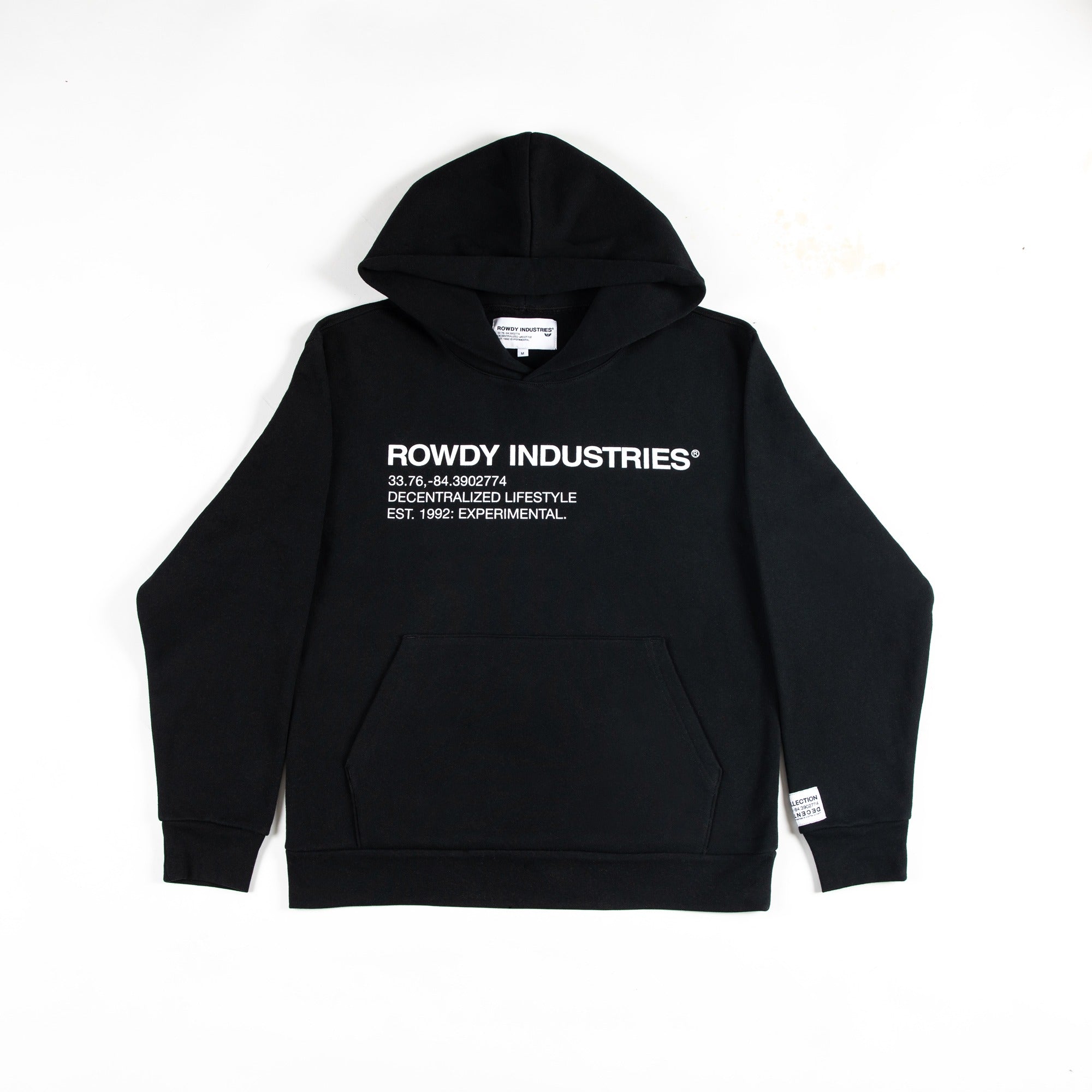 ROWDY INDUSTRIES HOODIE BLACK