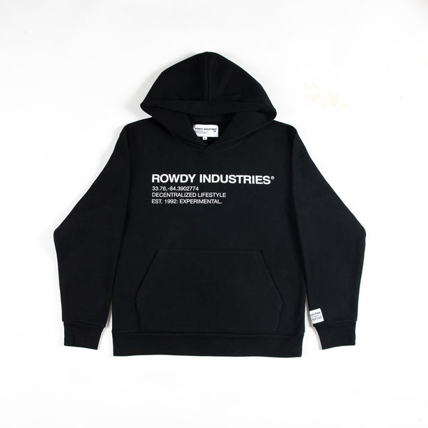 ROWDY INDUSTRIES HOODIE BLACK