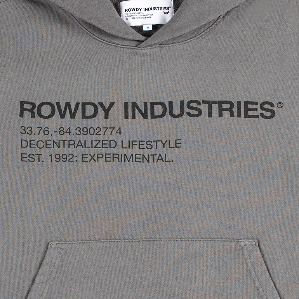 ROWDY INDUSTRIES HOODIE GREY