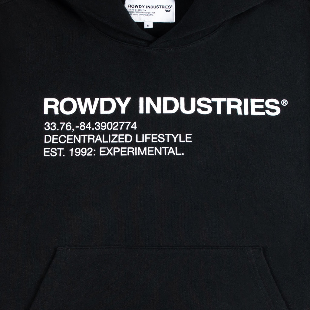 ROWDY INDUSTRIES HOODIE BLACK