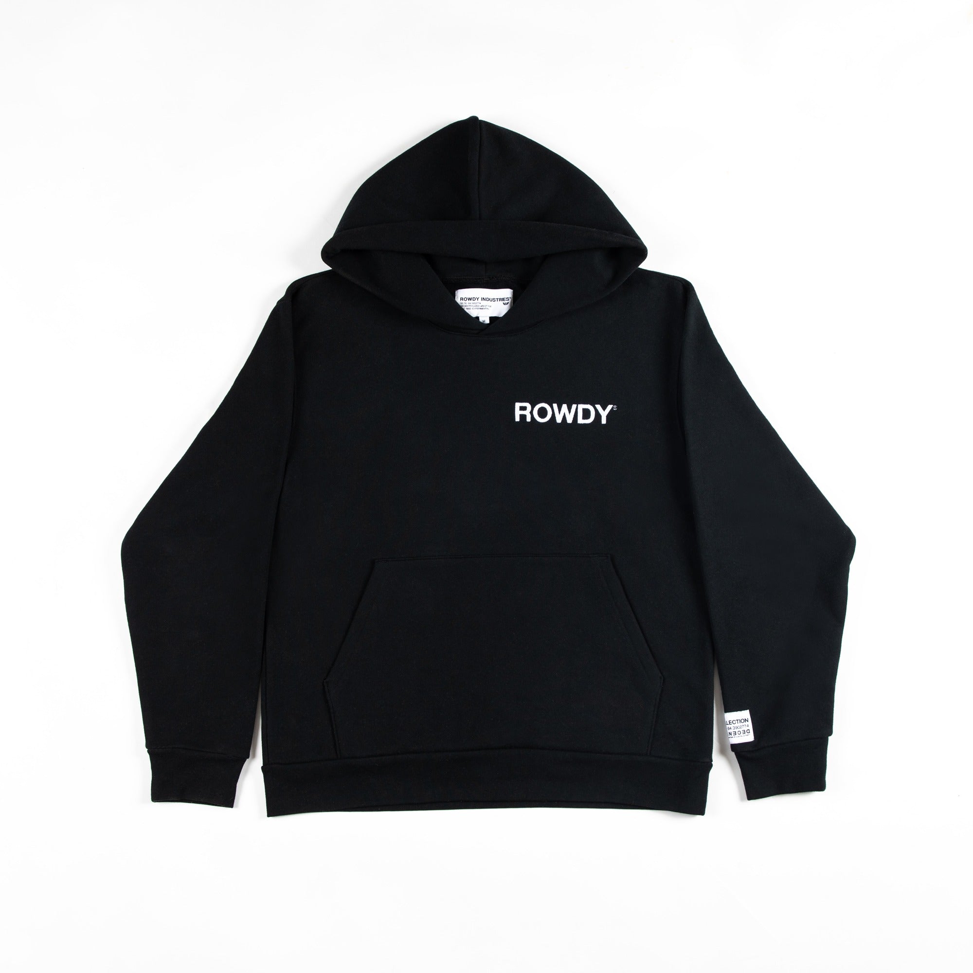 ROWDY BLACK HOODIE