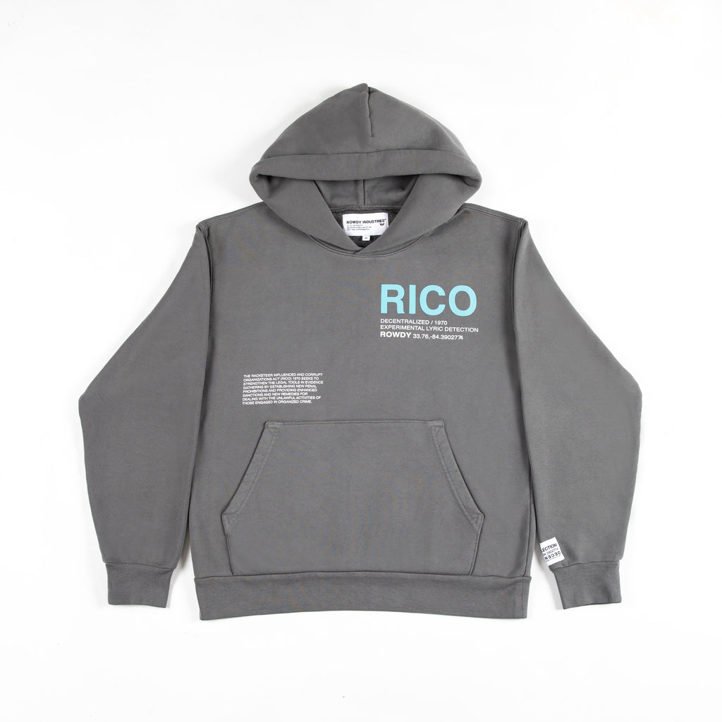 ROWDY RICO HOODIE GREY