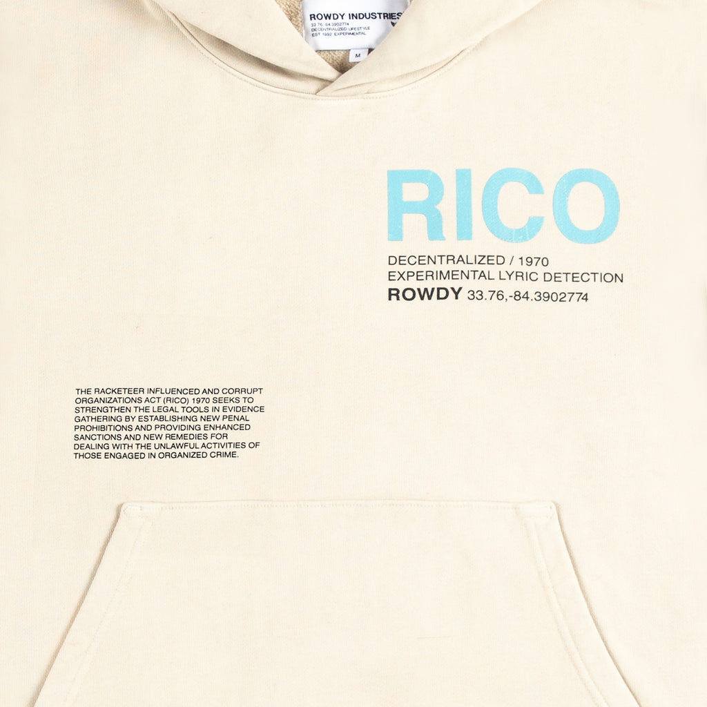 ROWDY RICO HOODIE BEIGE