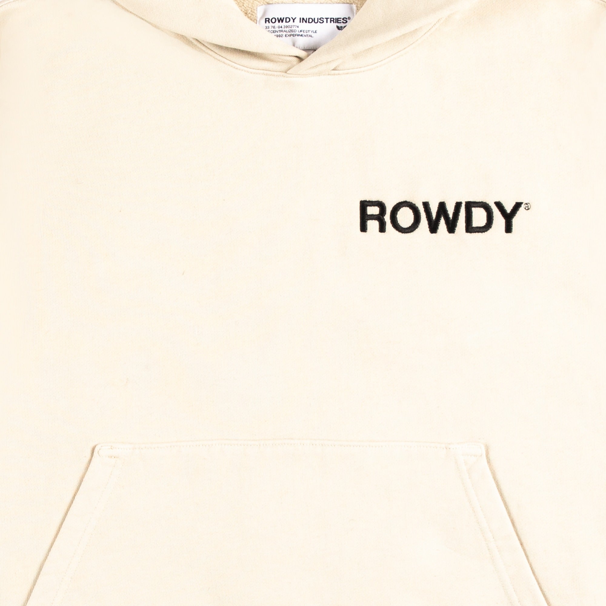 ROWDY BEIGE HOODIE