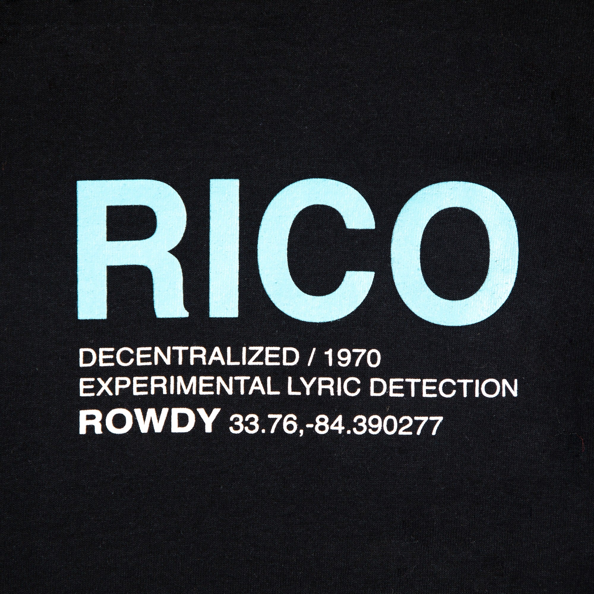 ROWDY RICO T-SHIRT BLACK