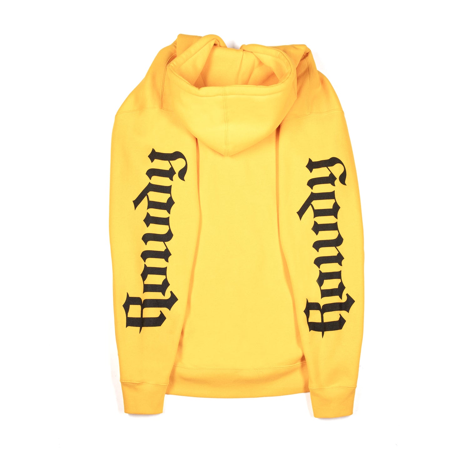 ROWDY MEN’S YELLOW GRAPHIC HOODIE
