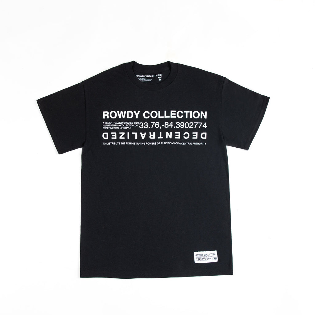 ROWDY COLLECTION BLACK T-SHIRT