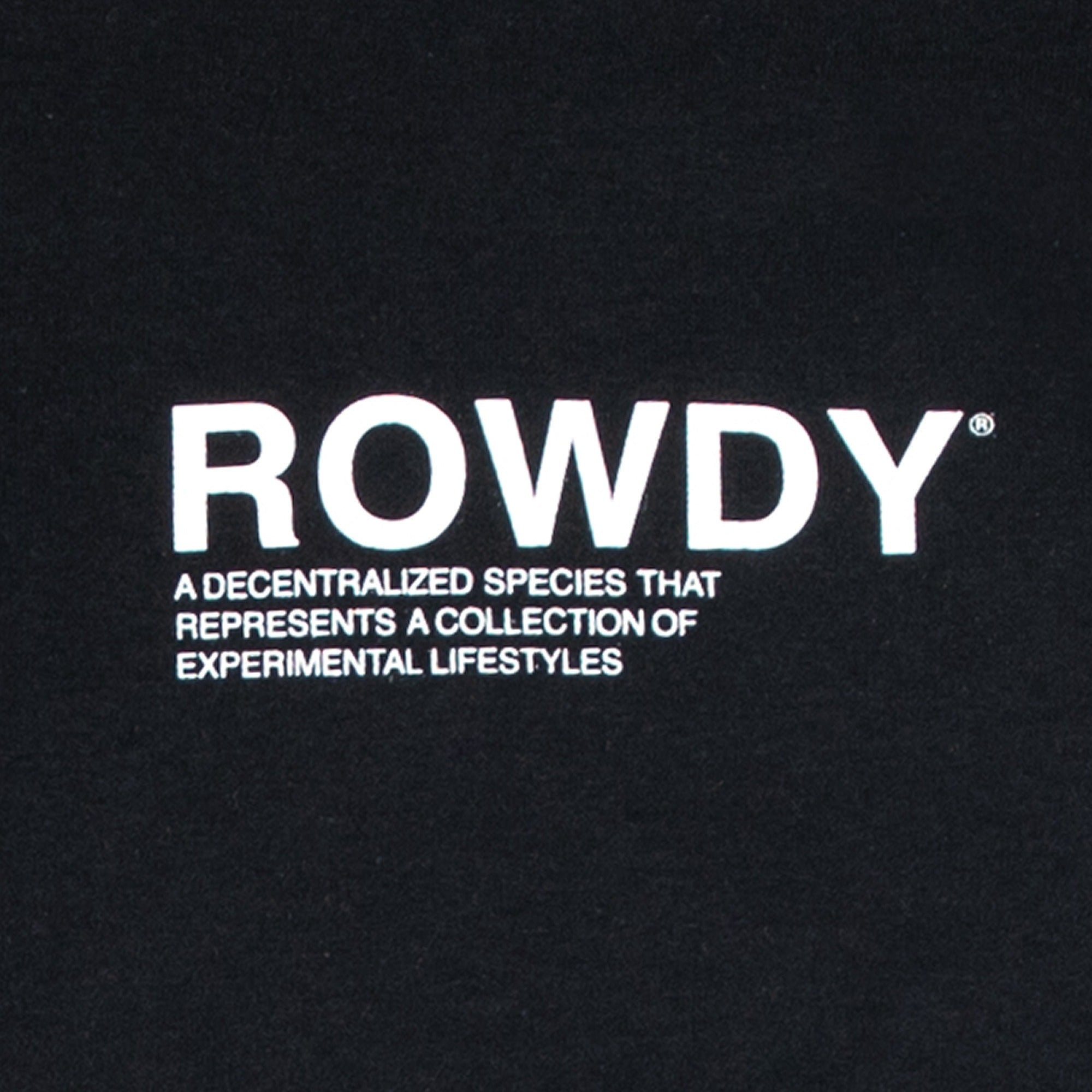 ROWDY BLACK T-SHIRT