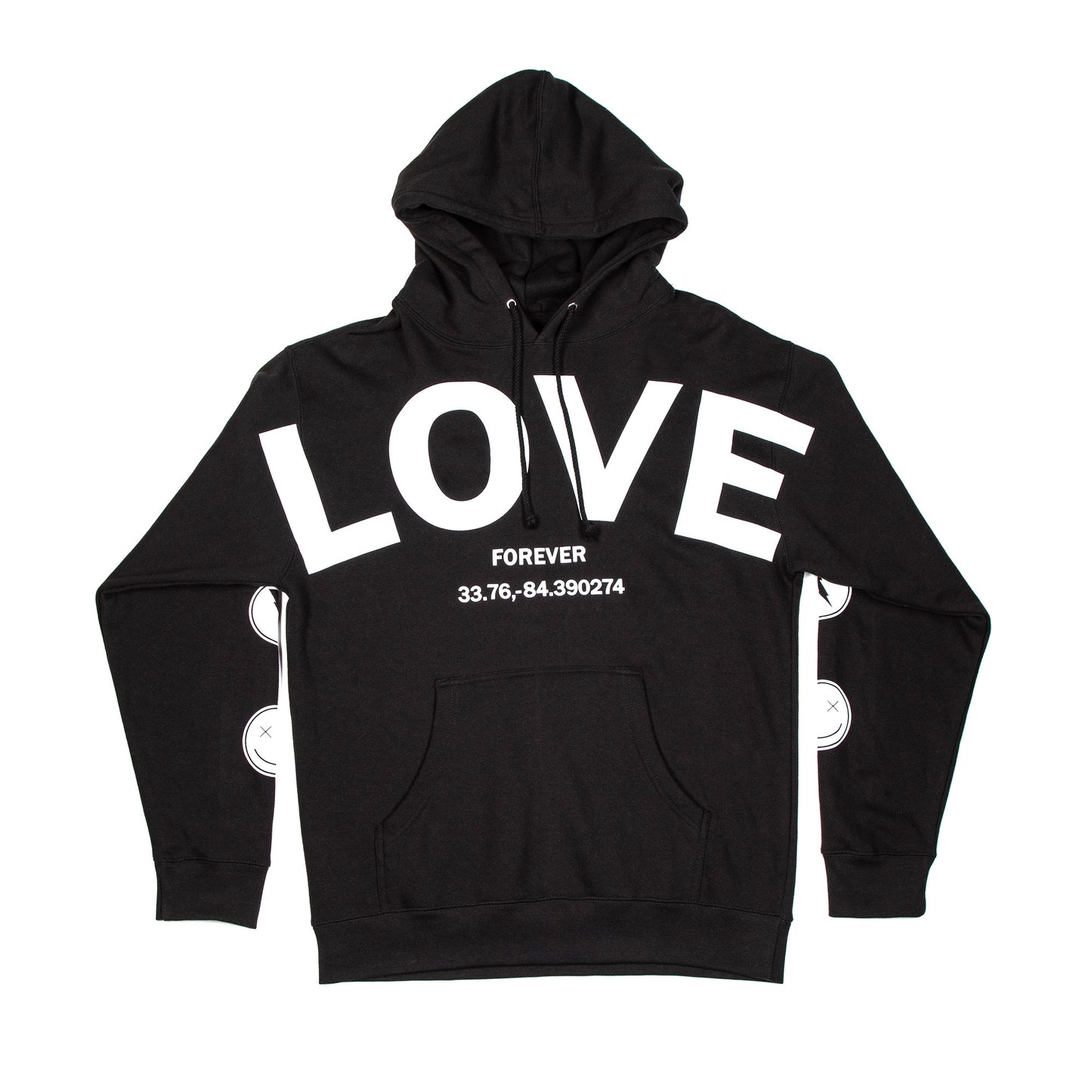MEN’S “LOVE” BLACK GRAPHIC HOODIE