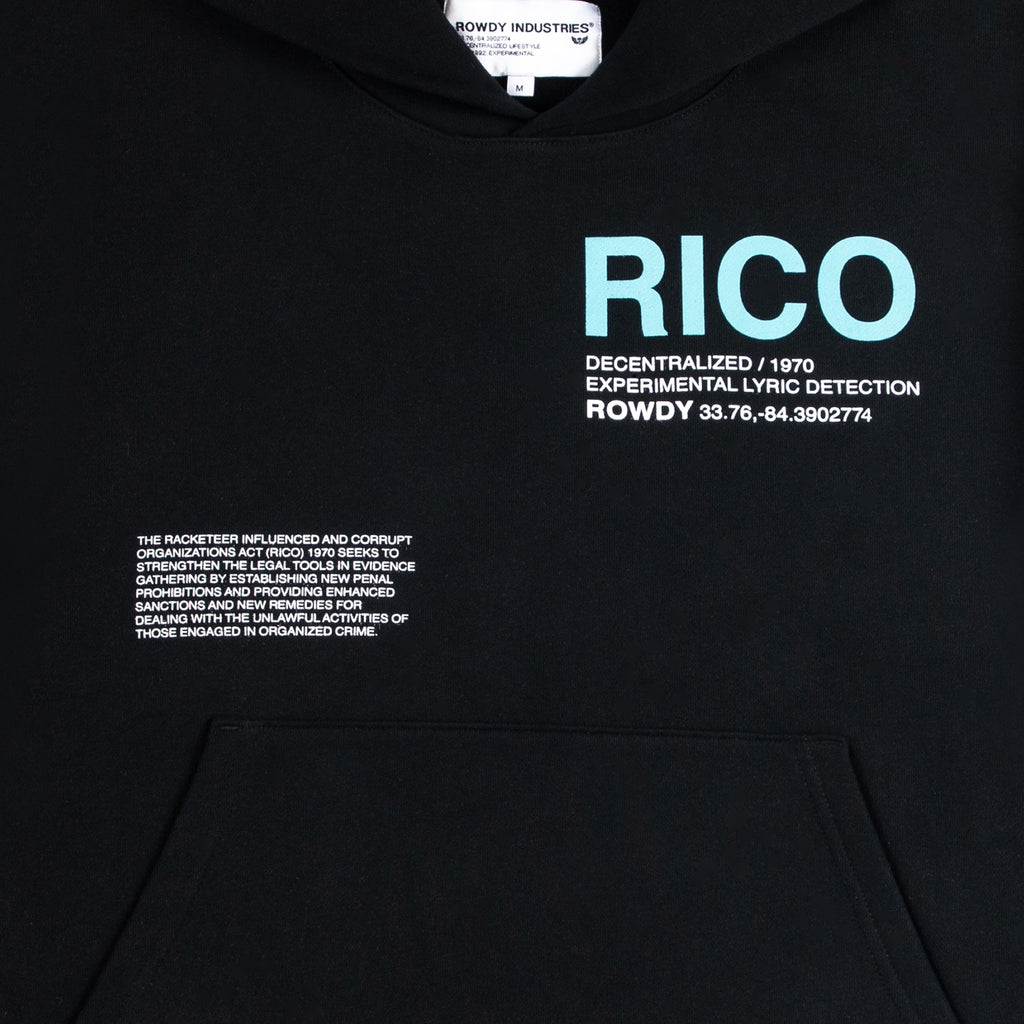 ROWDY RICO HOODIE BLACK